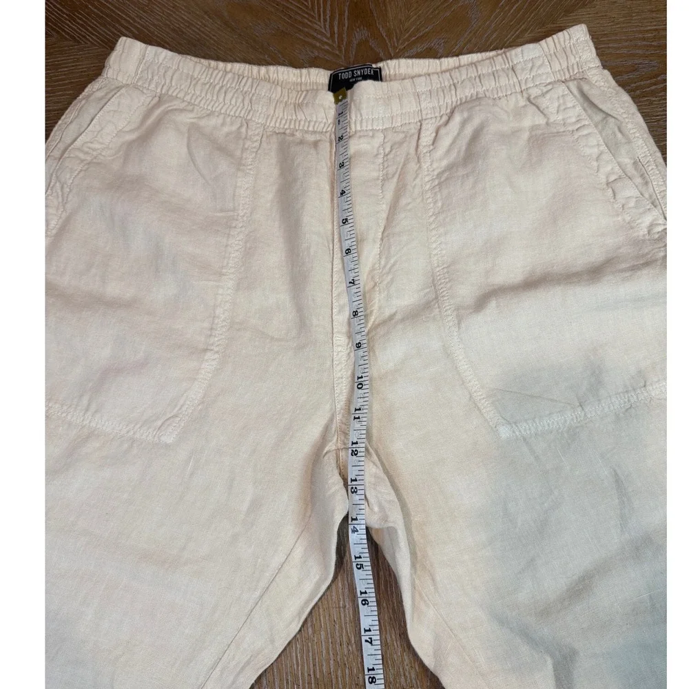 Todd Snyder NWT Linen Beach Pant Sand Dollar Khaki Tan Men's Size Large